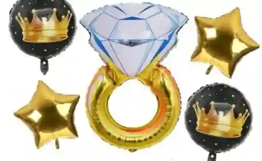 Bouquet Set De Globos Anillo (sin Inflar)