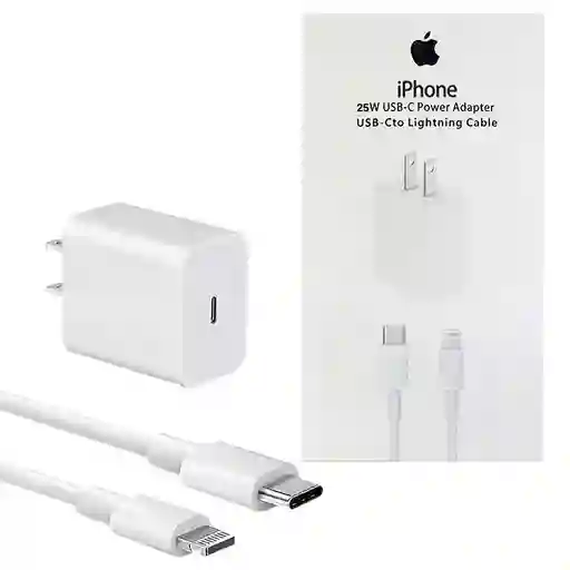 Cargador Iphone Carga Rapida 25w + Cable