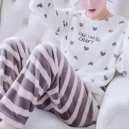 Pijama Térmica Corazones Talla Única Adulto