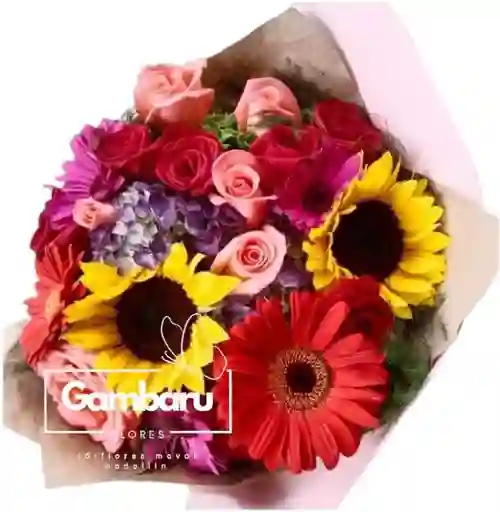 Flores, Rosas Y Girasoles Surtidos