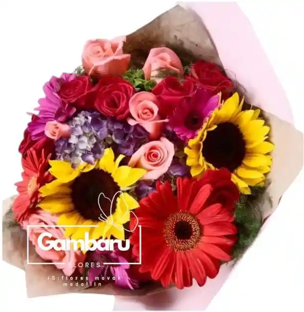 Flores, Rosas Y Girasoles Surtidos