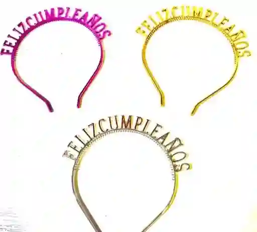 Diadema/vincha Feliz Cumpleaños