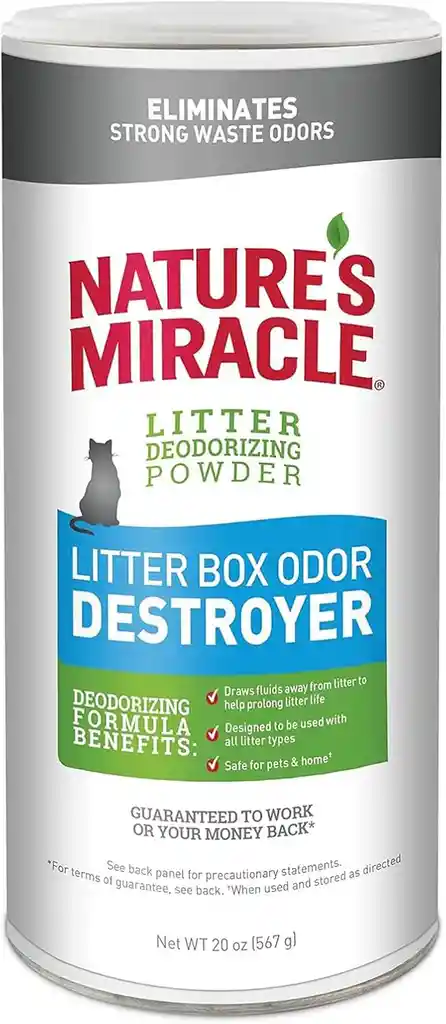 Eliminador De Olores De Arenera 560 Gr Polvo Neutralizador De Olores Orina De Gatos 560 Gr
