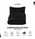 Combo Cubrelecho Térmico Doble Funda Ovejero Negro + Protector De Colchón Antifluido