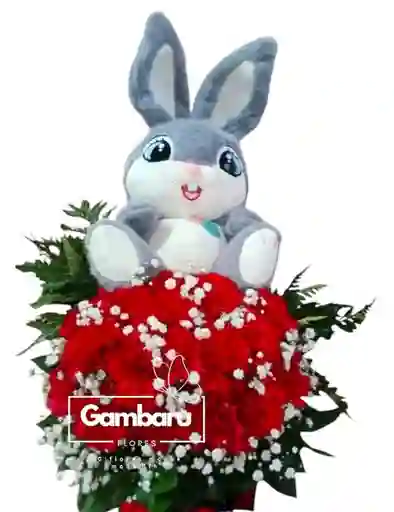 Flores Rojas Bunny