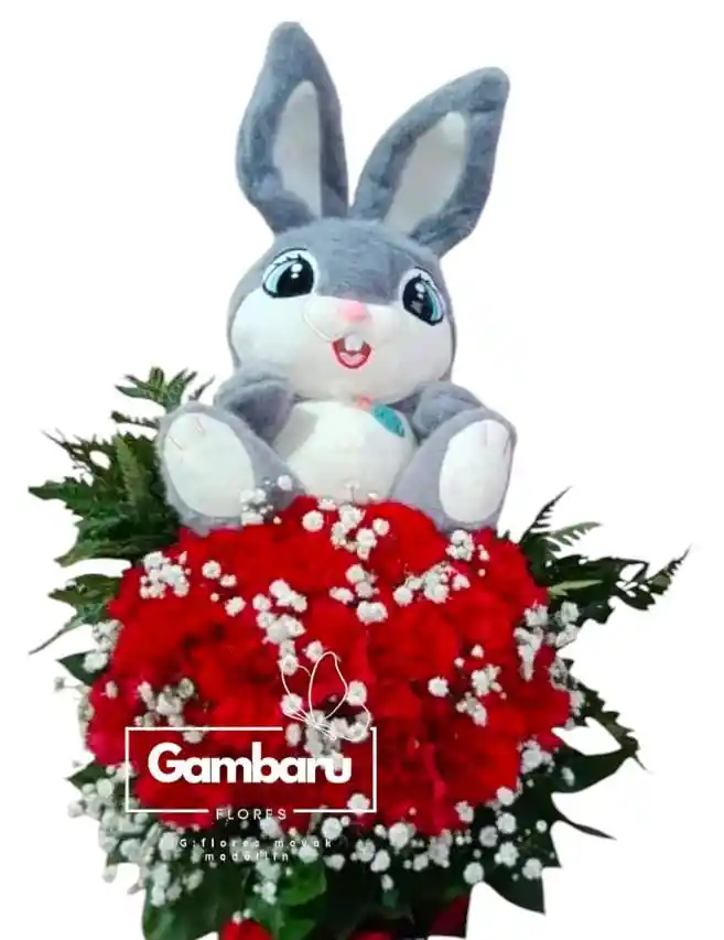 Flores Rojas Bunny
