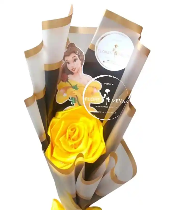 Rosa Eterna Princesa Disney