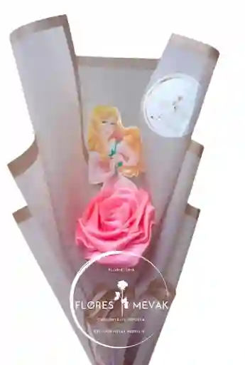 Rosa Eterna Princesa Disney