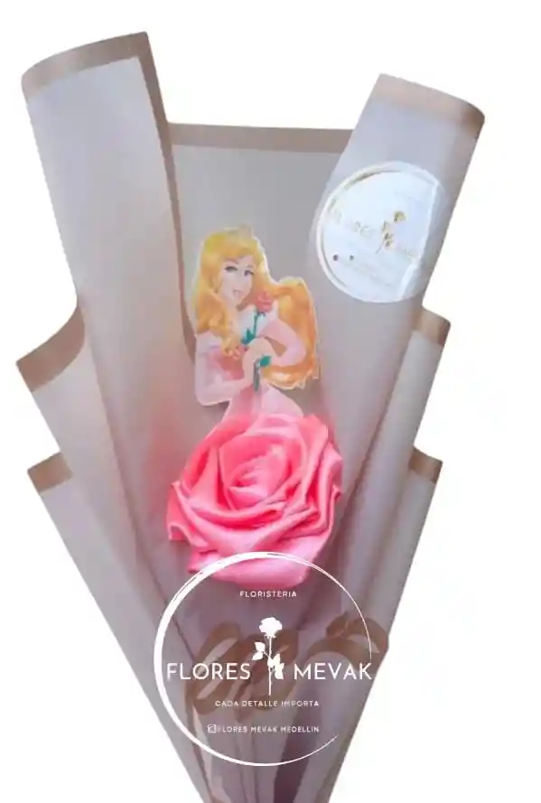 Rosa Eterna Princesa Disney