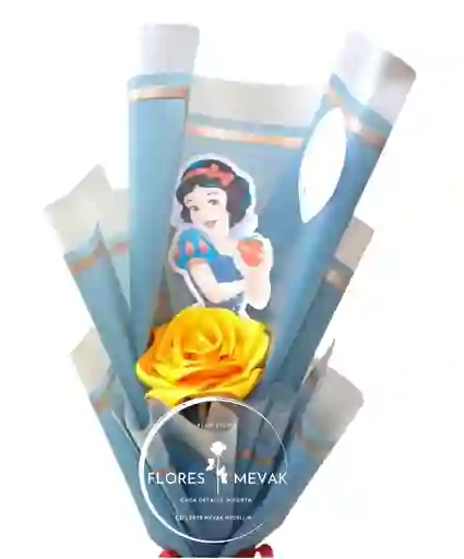 Rosa Eterna Princesa Disney