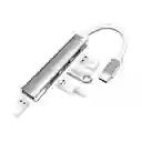 Hub Usb Tipo C Multi Splitter Adaptador Otg 4 Puertos