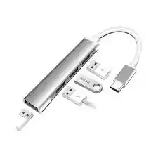 Hub Usb Tipo C Multi Splitter Adaptador Otg 4 Puertos