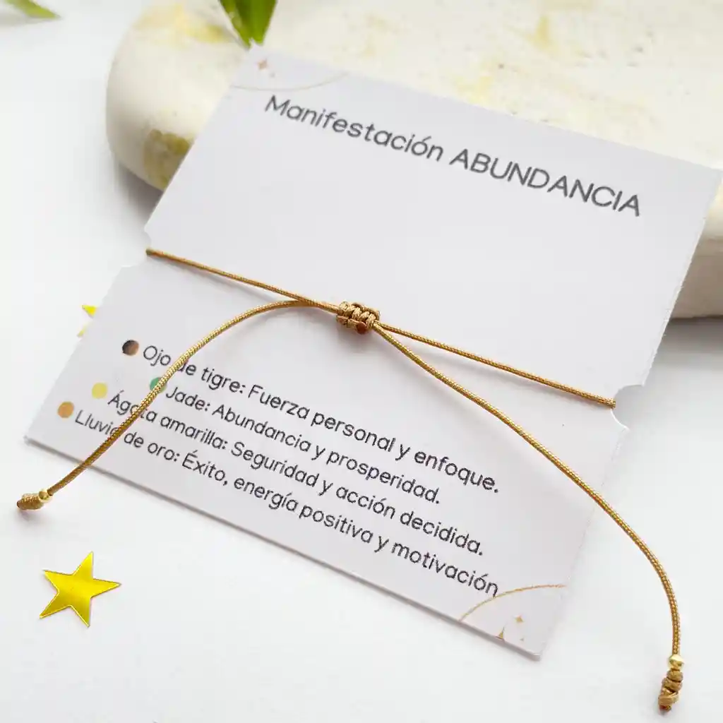 Pulsera Manifestación Abundancia.