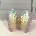 Pinza Gancho Caimán Mariposa Tornasol Para Cabello