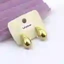 Aretes Gota Chunky Dorados 3cm