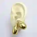Aretes Gota Chunky Dorados 3cm