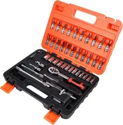 Caja De Herramientas De 53 Piezas 1/4 Con Rache