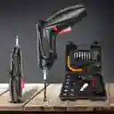Taladro Atornillador Eléctrico Inalámbrico De 47 Piezas.