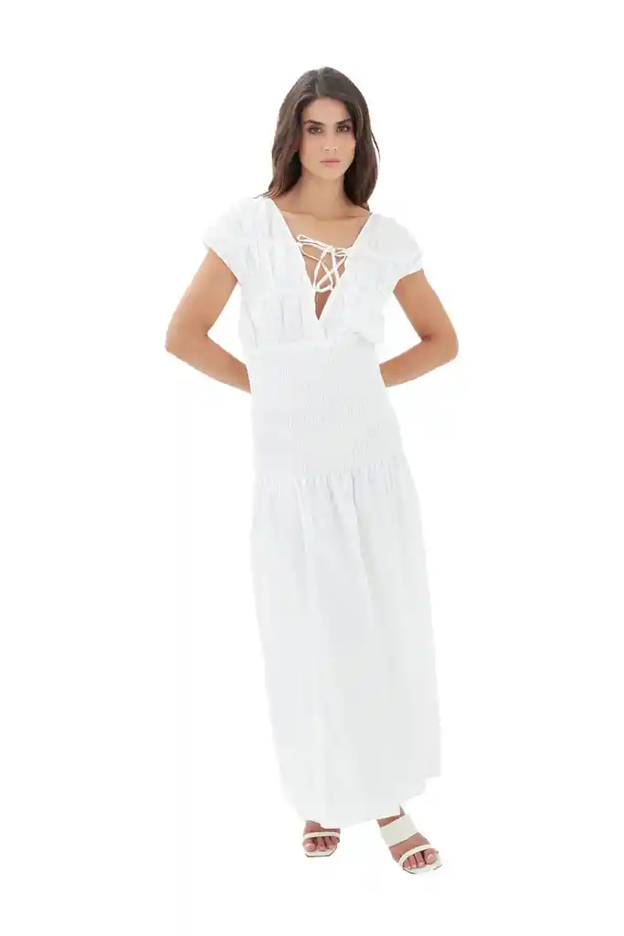Vestido Carlota Marfil S Mercedes Campuzano