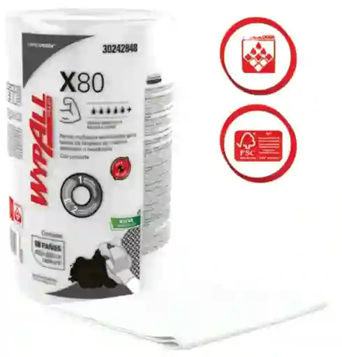 Paños De Limpieza Multiusos Wypall Reutilizables X 80