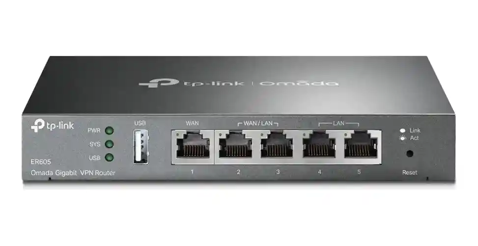 Tp-link Router Vpn Multi-wan Gigabit Omada Tl - Er605 Gris