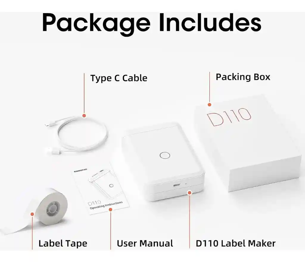 Máquina De Etiquetas Desde El Cel Bluetooth 1.5 X 3 Cms
