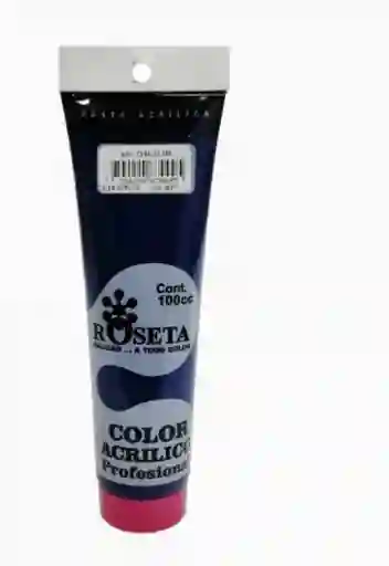 Pintura Acrilica Roseta Color Azul Cobalto-009x Unidad Tubo De 100cc Pintura