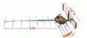Antena Áerea Exterior Tdt Area Rural 15db + Cable 9.8m