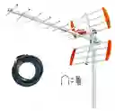 Antena Áerea Exterior Tdt Area Rural 15db + Cable 9.8m