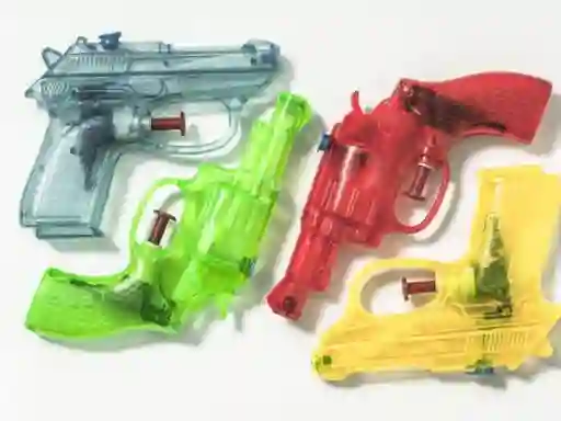 4 Pistola Lanzador Agua Piscina Pool Party Fiesta Hora Loca