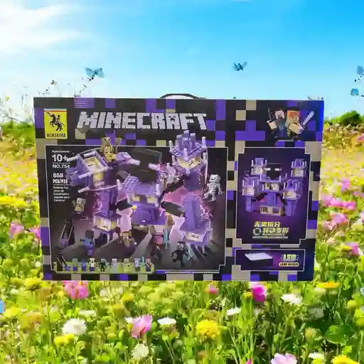 Juego De Construcción Minecraft 858 Piezas Con Retroiluminación Led