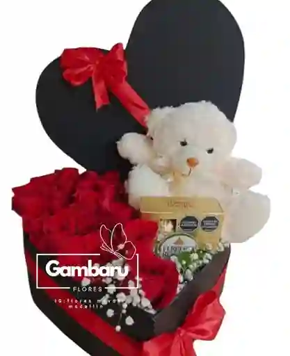 Flores Rosas Combo Amor