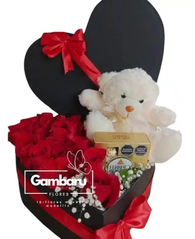 Flores Rosas Combo Amor