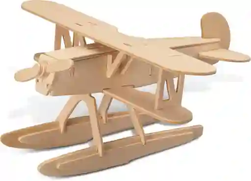 Avión En Madera 3d