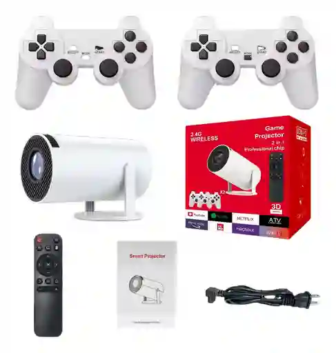 Proyector De Video Portatil Con Mando De Juegos
