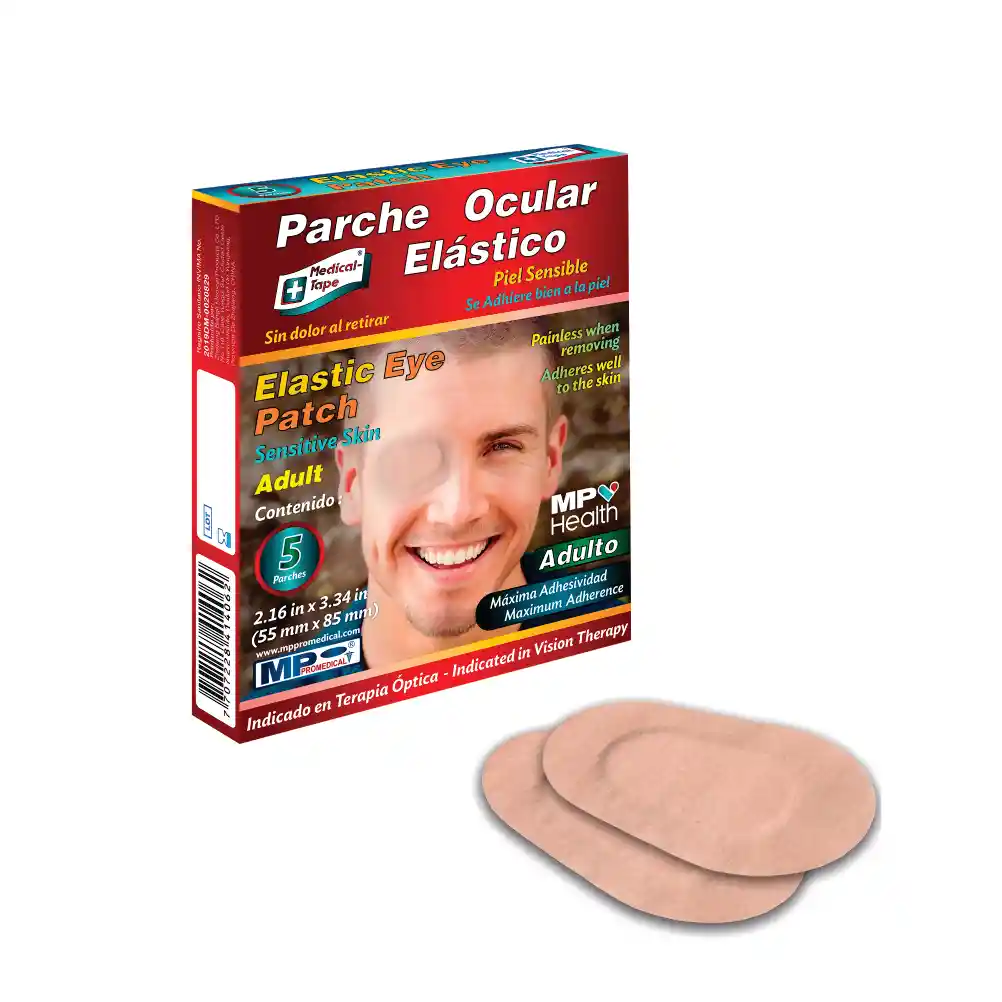 Parche Ocular Adulto Elàstico Maxima Adhesividad Caja X 5 Unidades