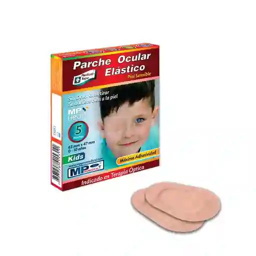 Parche Ocular Kids Elàstico Maxima Adhesividad Caja X 5 Unidades