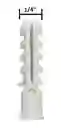 Chazo 1/4 + Tornillo 8x1 + Arandela X 12 Und