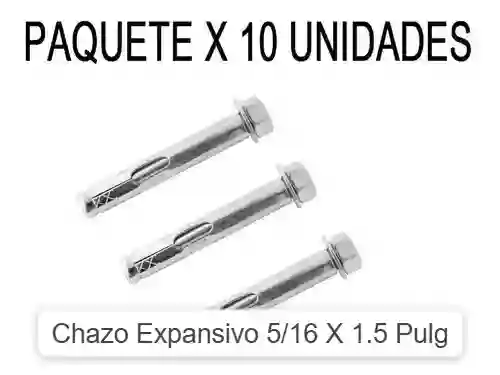 Chazo Expansivo 5/16 X 1.5 Pulg Paquete X 10 Und