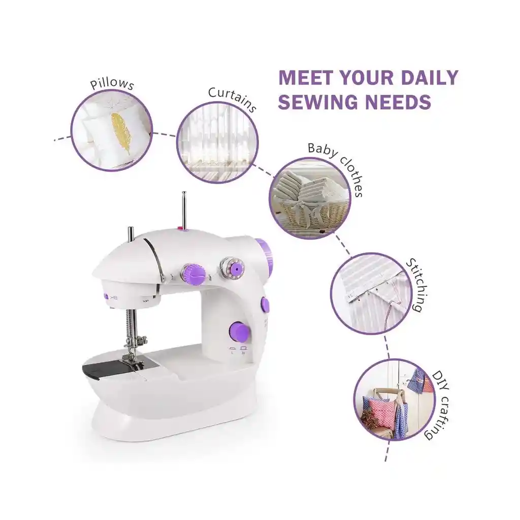 Maquina De Coser Portátil Mini Sewing Machine 4in1 Eléctrica