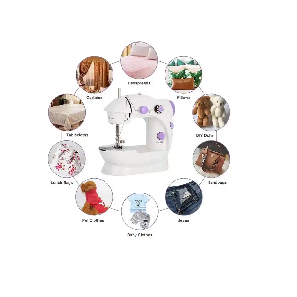 Maquina De Coser Portátil Mini Sewing Machine 4in1 Eléctrica