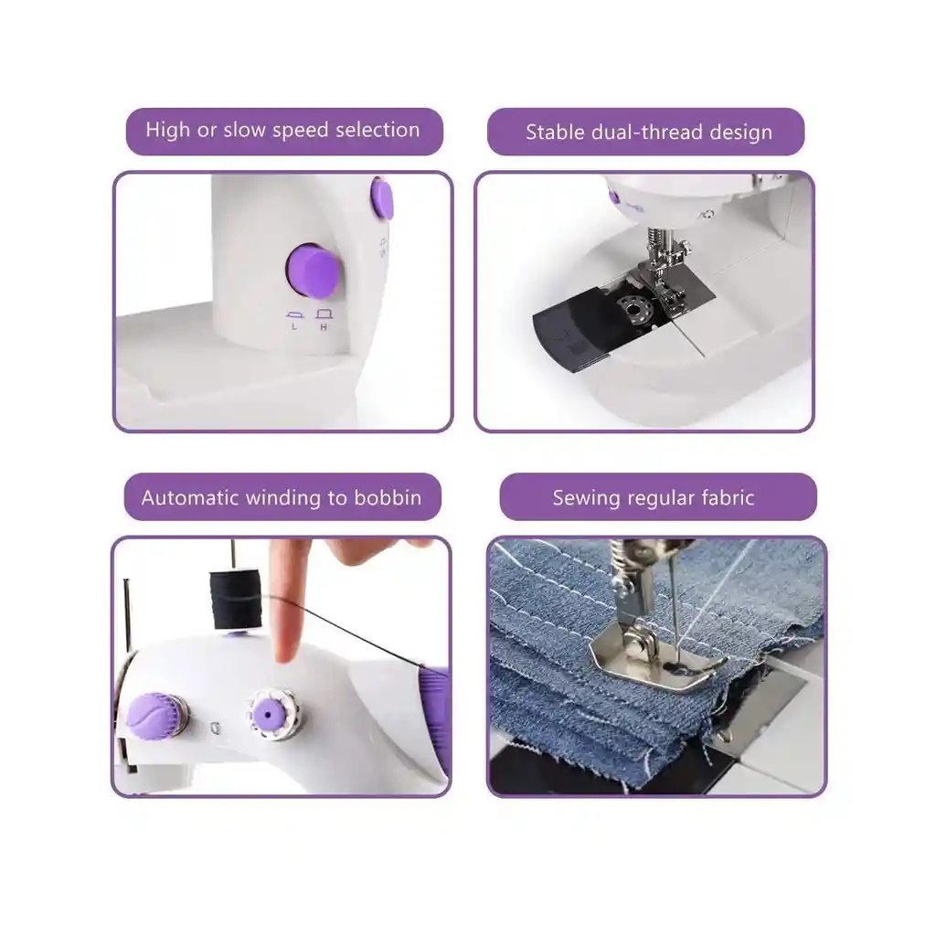 Maquina De Coser Portátil Mini Sewing Machine 4in1 Eléctrica