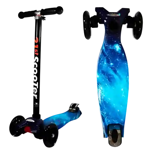 Juguete Monopatin Patineta Scooter Metálica Azul Niños
