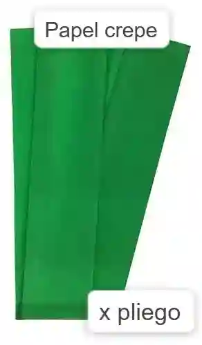 Papel Crepe Verde Oscuro X 1 Und