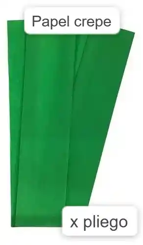 Papel Crepe Verde Oscuro X 1 Und