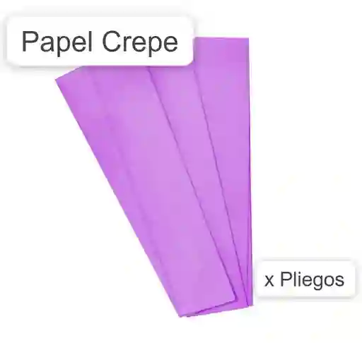 Papel Crepe Lila X 1 Und