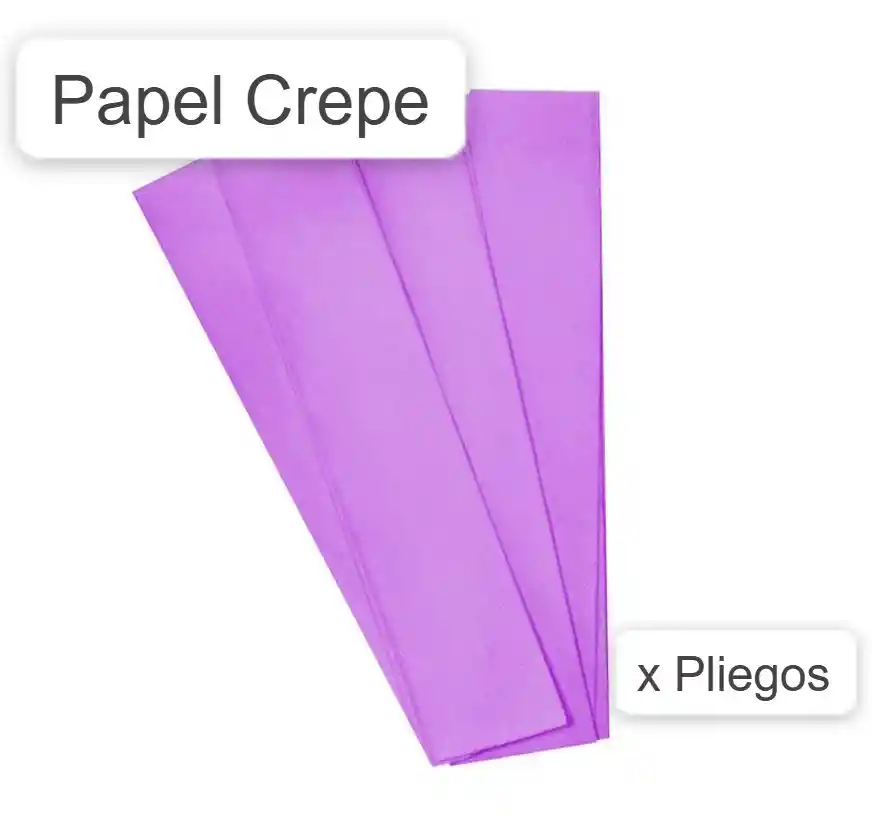 Papel Crepe Lila X 1 Und