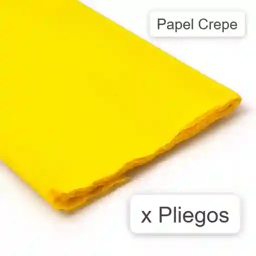 Papel Crepe Amarillo X 1 Und