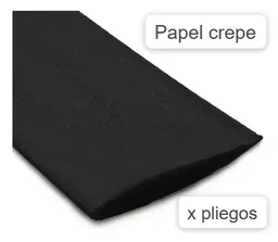 Papel Crepe Negro X 1 Und