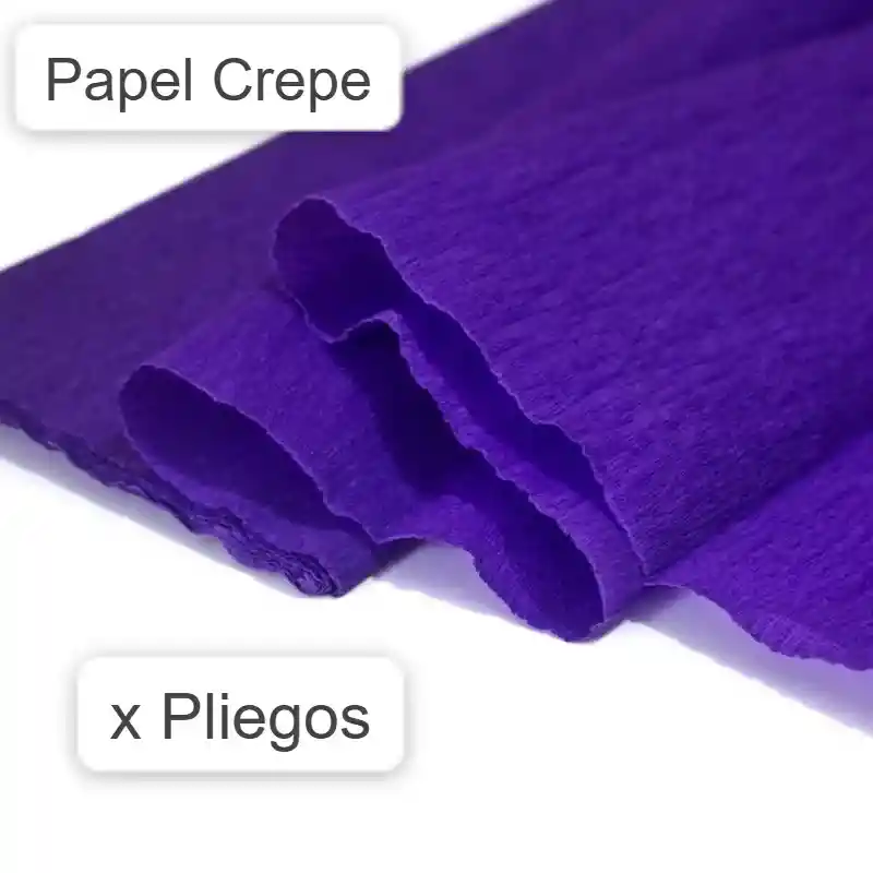 Papel Crepe Morado X 1 Und